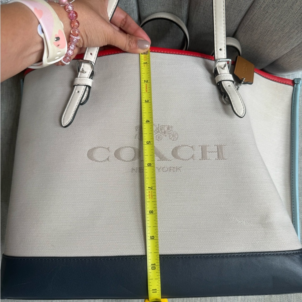 COACH mollie color block tote - Picture 6 of 7